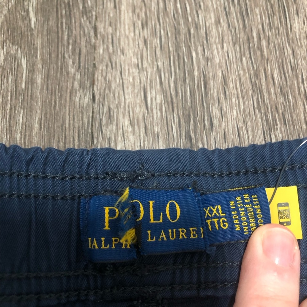 Polo Ralph Lauren Navy Blue Cargo Joggers Ankle Zip XXL - Picture 8 of 15